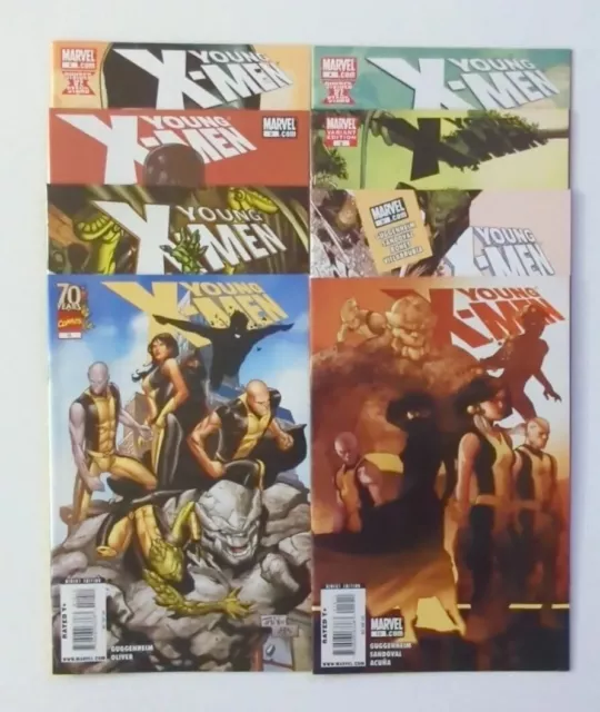 Lot Of 8  2009 Marvel Young X-Men Comics #3-6 8-10 & 12 VF/NM