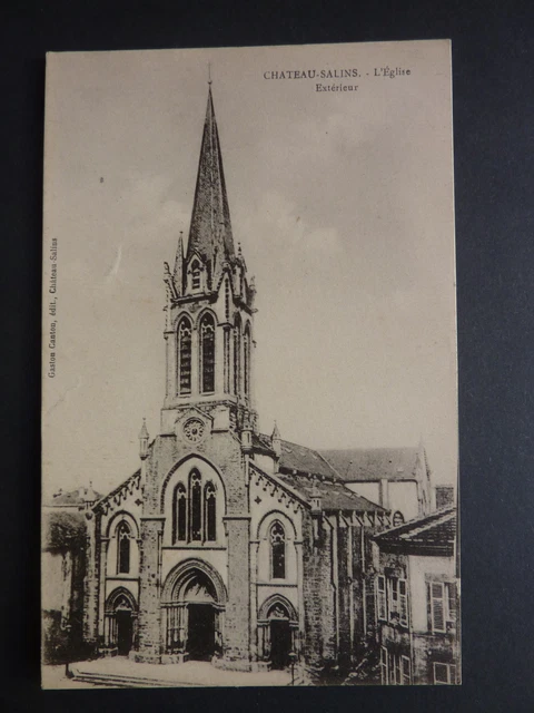 CHATEAU SALINS Moselle CPA 57 l'église 2