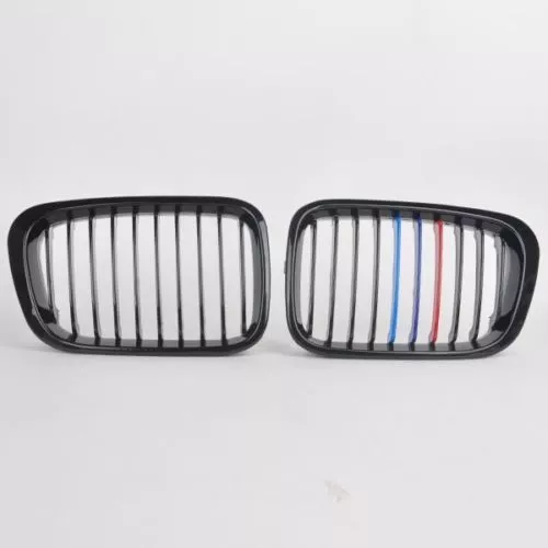 Grille Calandre Noir Brillant Couleurs-M Pour BMW E46 Berline Touring 98-01 MS 3