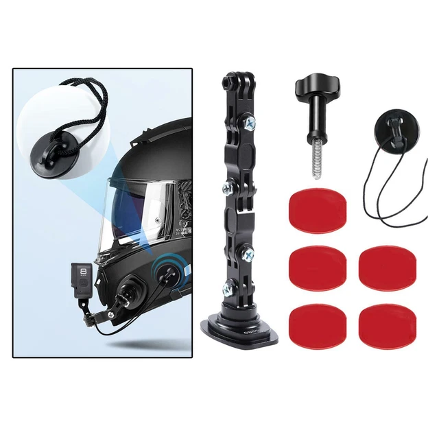 Helmet Chin Mount Holder Aluminum Alloy for DJI 10 9 8 Insta360 One R
