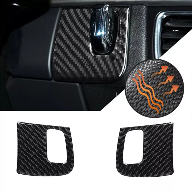 Carbon Fiber Car Key Hole Frame Trim Cover For Audi A4 B8 A5 8T S5 2008-2015