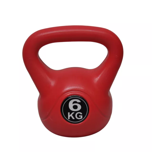 6kg Kettlebell - Home Gym Kettlebell Weight Fitness Exercise - Red