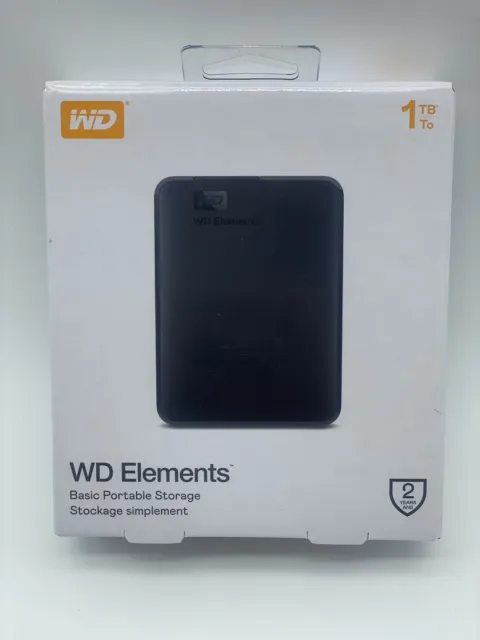 Disque Dur Externe Western Digital WD 1 To, 2,5" - Noir (WDBYNN0010BBK)