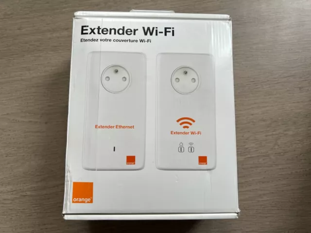 Lot Prise Adaptateurs CPL Orange Extender Ethernet + Extender Wifi