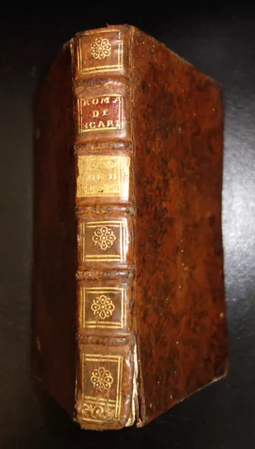 Livre ancien - LE ROMAN COMIQUE DE MR SCARRON - 1723