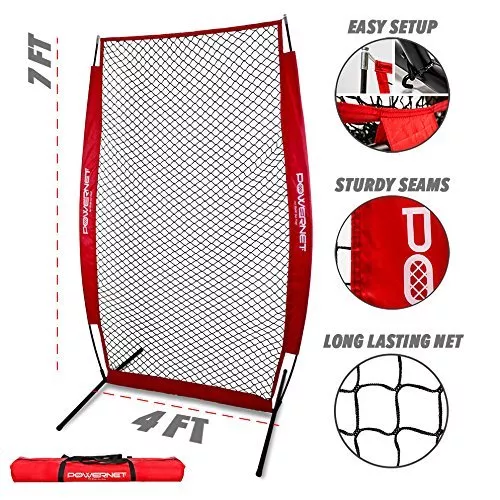 PowerNet I-Screen Pitching Net with Frame and Carry Bag 3