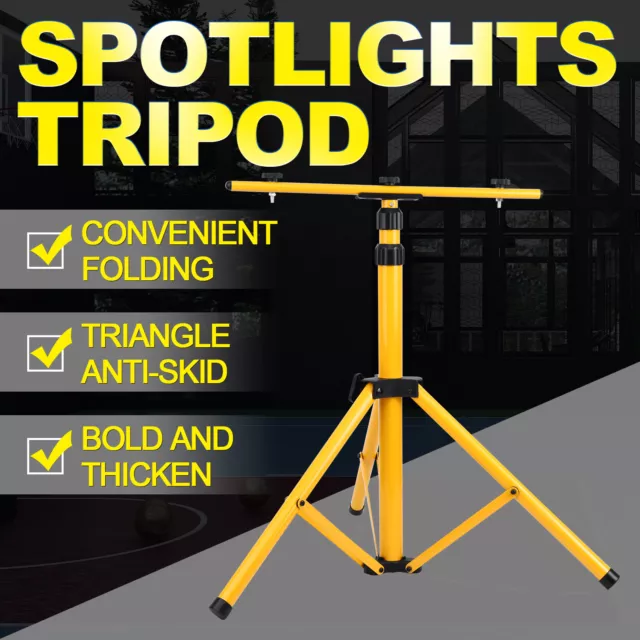 Adjustable LED Work Light Tripod Stand for Flood PAR Light Telescoping Portable