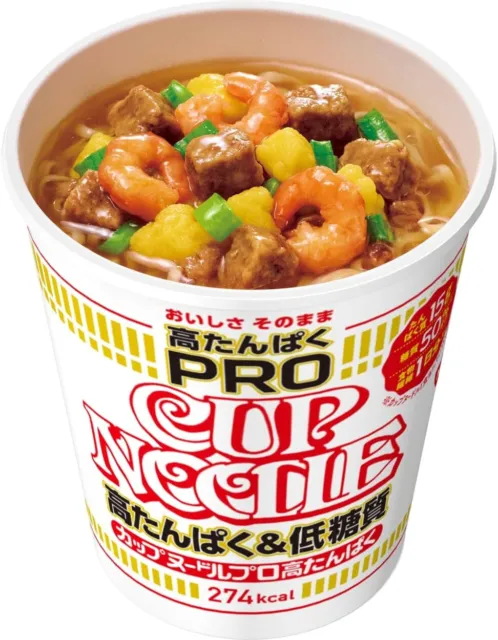 Nissin Foods Cup Noodle PRO High Protein 74 g x 12 pcs Ramen Instant Food JAPAN