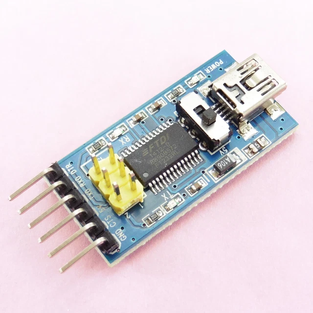 MINI USB TO TTL FTDI FT232RL Serial Converter Adapter Module RS232 ...