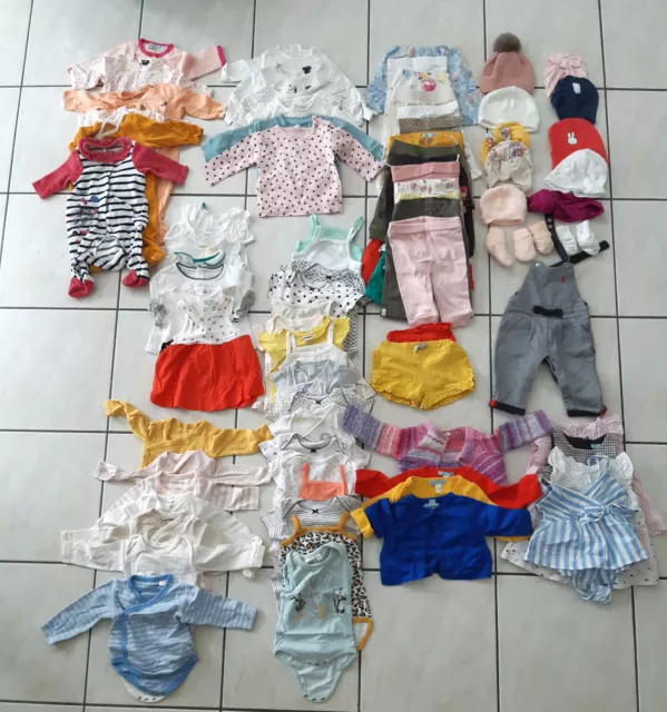 Lot vêtements bébé 0-3 mois fille