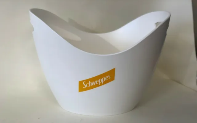 Schweppes Tonic Sonrisa/Ice Bucket White Matte Finish with Orange Logo -LAST ONE