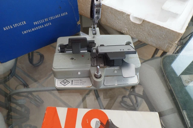 AGFA N8 8mm Splicer de Película para Editor Proyector Carretes Pantalla de Cine Película