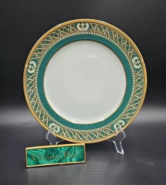 Christian Dior China AMBASSADIOR VERT Dinner Plate EXCELLENT HTF