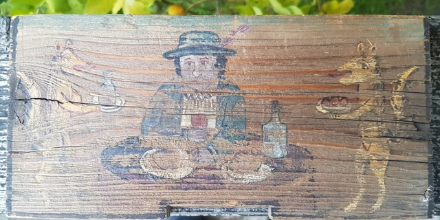 Altes Bienenbrett ca. 1850 Bienenstockstirnbrett, Bienenstockbrettchen, RRR