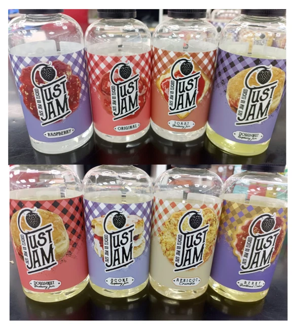 JUST JAM E liquid Vape Juice 6 x 10ml - 80/20 VG/PG 14.99 - PicClick UK