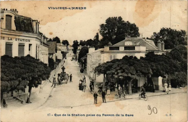 CPA AK VILLIERS-sur-MARNE Rue de la Station prise du Perron de la Gare (869752)