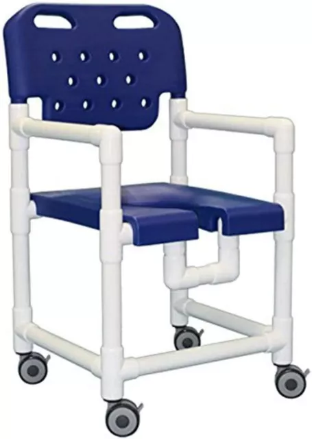 Silla de ducha rodante IPU ELT817 Elite para uso en el inodoro y en la ducha