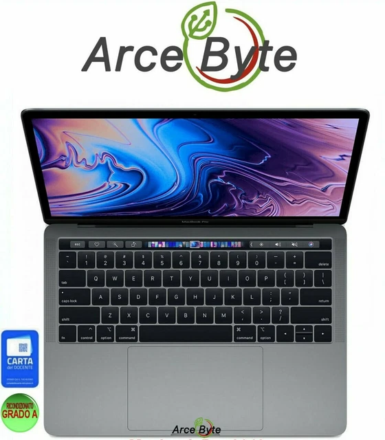 APPLE MACBOOK PRO 13.3" 2018 TOUCHBAR RETINA CORE i5 SPACE GREY MONTEREY GRADO A