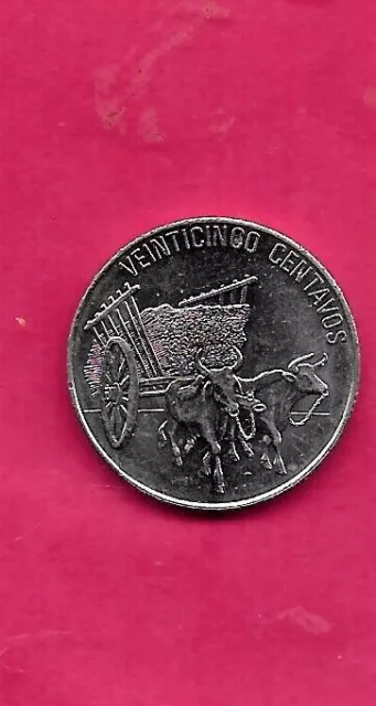 Dominican Republic Km71.1 1989 Old Unc-Uncirculated Mint-Bu 25 Centavos Oin