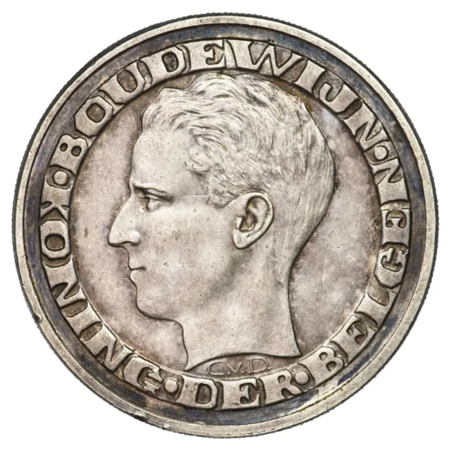 Belgique 50 francs 1958 argent Baudouin Expo 1958 en néerlandais monnaie belge
