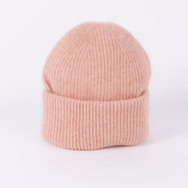 NWT Revolve Hat Attack Color Bar Ribbed Knit Beanie in Blush Women’s OS