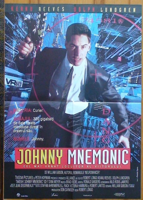 MOVIE POSTER=JOHNNY MNEMONICVF(13)(DOLPH Lundgren, Keanu Reeves, ICE-T ...