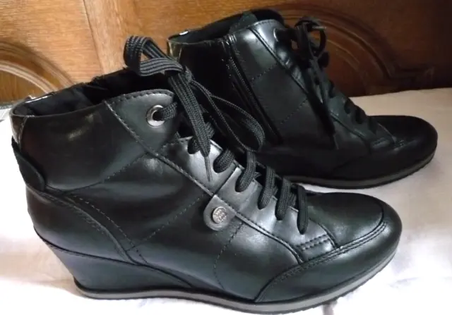 Geox Chaussures Femme Baskets sneakers Derbies Compensés Neuves taille 39