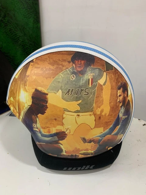 Casco omologato rivestito in ecopelle Accessorio Moto