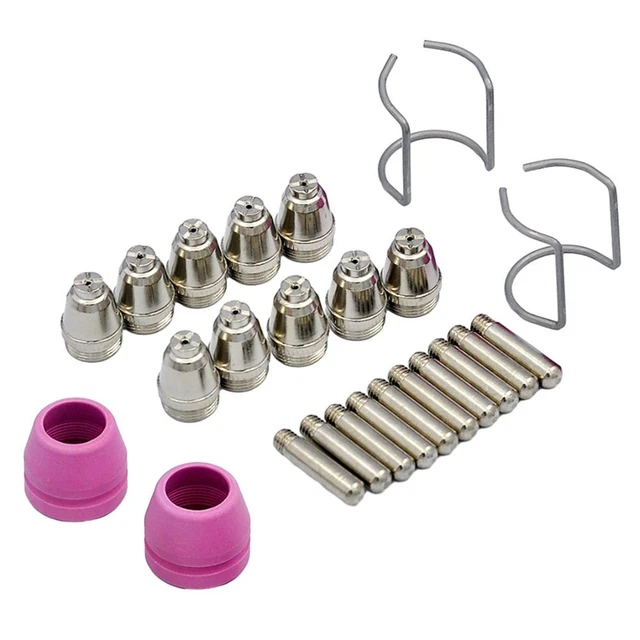 Nuovo Set Ugelli Torcia Tagliaplasma 0,045 pollici 220 V Consumabili Porcellana Metallo