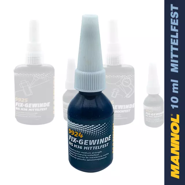 10 ml Schraubensicherung MANNOL Fix-Gewinde bis M36 Mittelfest Schraubenkleber