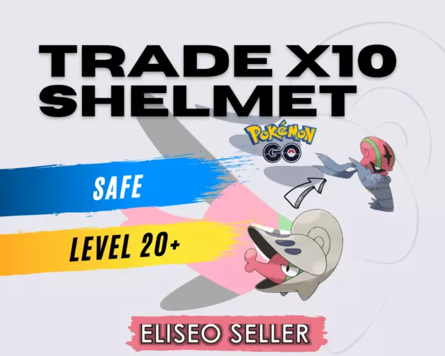 Shelmet Pokémon GO - Trade Shelmet x10 - Chance Lucky - Evolve to Accelgor