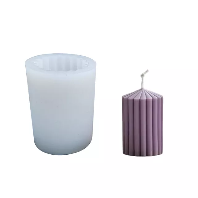 Moule à bougie en silicone durable pour bougies au chocolat blanc créatives à