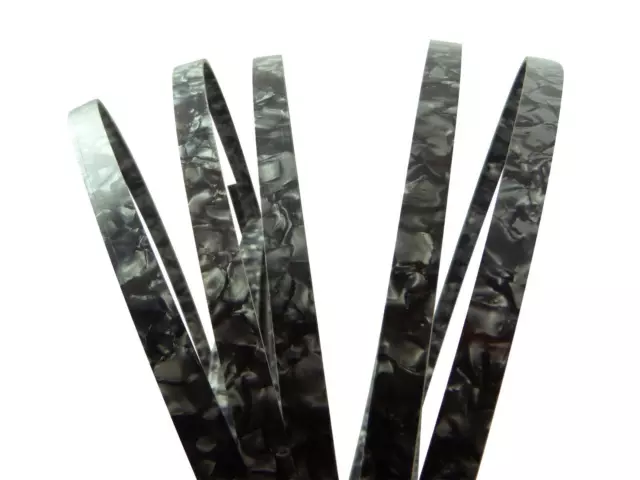 Incudo Black Pearloid Celluloid Guitar Binding - 1600x10x1.5mm