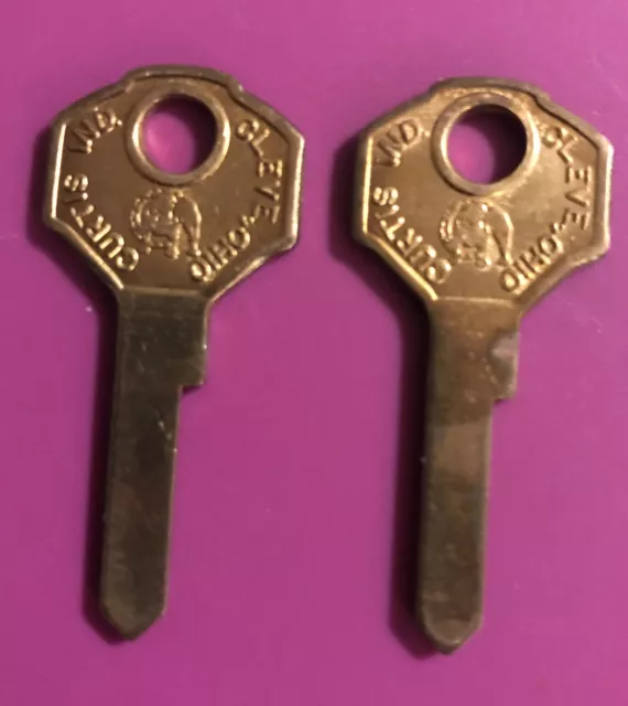 Curtis brand Brass key blanks H-10   H10    set of 2              [cb2]