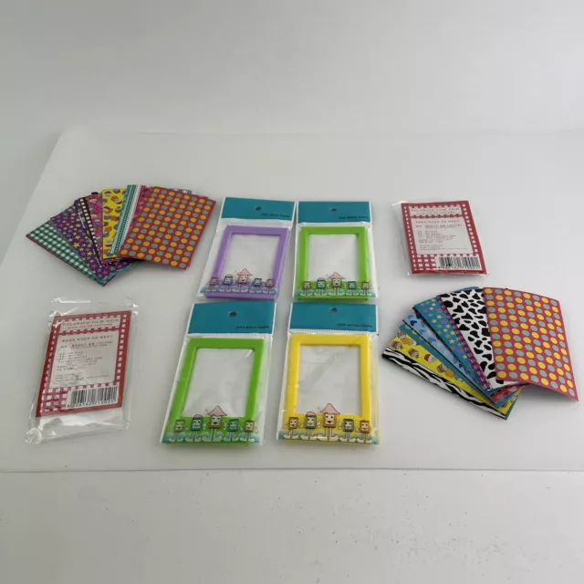 2 Open Pack Polaroid Film Skin for 58x90mm Fuji Instax Mini + 4 Plastic Frames