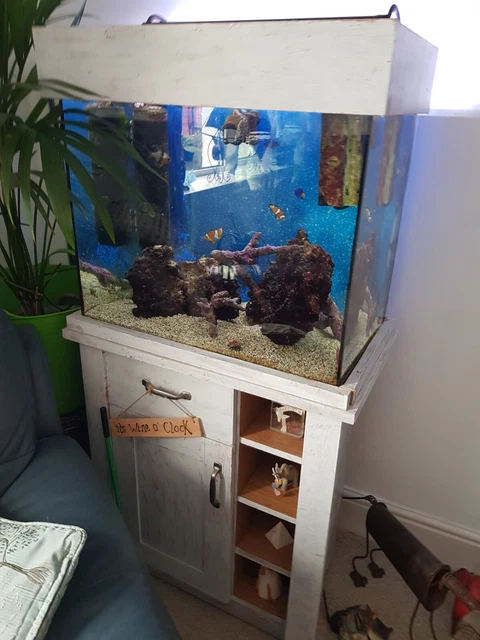 aquarium fish tank used with cabinet