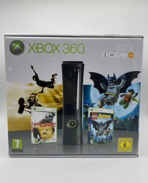 🔥Microsoft Xbox 360 Elite 120GB Spielekonsole • Schwarz • sehr gut • OVP🔥