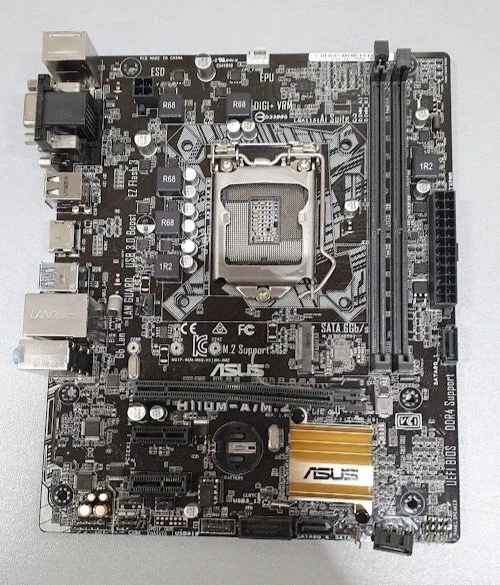 ASUS H110M-A/M.2 MOTHERBOARD Desktop mATX Intel LGA 1151 DDR4 Ram ...