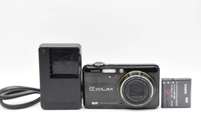 CASIO EXILIM EX-FC150 Black Tested Working With Battery & Charger