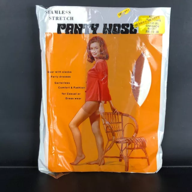 NOS VTG 1970s KMART Sheer Seamless Pantyhose Nylons Stockings Small /Medium Tall