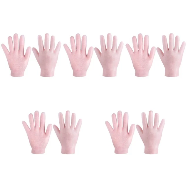 5 paia guanti nutrienti rosa Sebs ragazze
