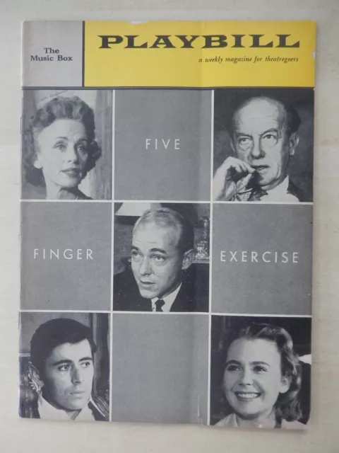 February 8th, 1960 - Music Box Theatre Playbill - Five Finger Excerise - Tandy