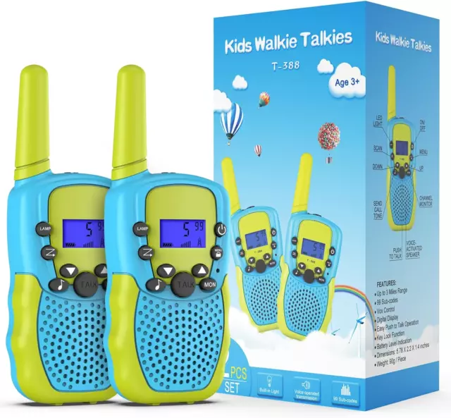 Kearui Spielzeug 3-12 Jahren Junge, Walkie Talkies Für Kinder 8 Kanal Funkgerät