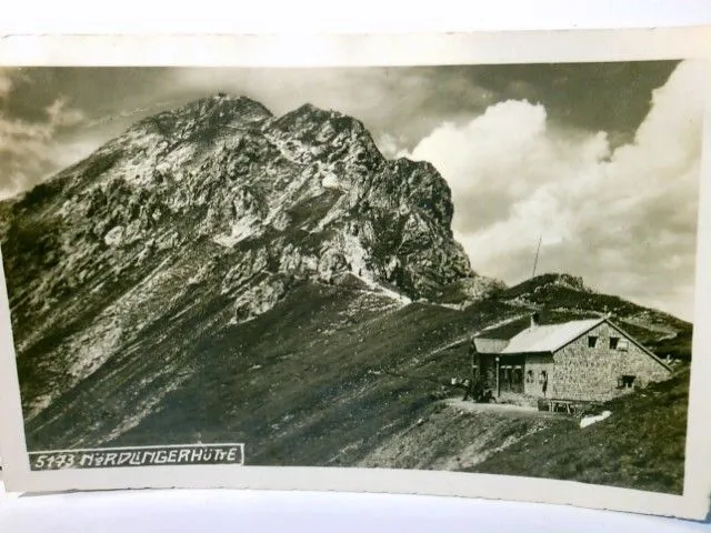 Nördlingerhütte. Alte Ansichtskarte / Postkarte s/w. ungel. ca 1930 ger Jahre. H