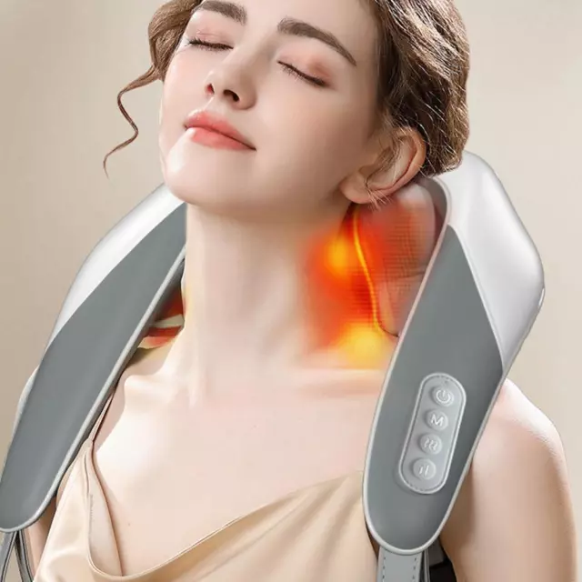 Massagegeräte für Nacken und Schulter mit Hitzeleiter Schmerzlinderung tief 5DKneading6