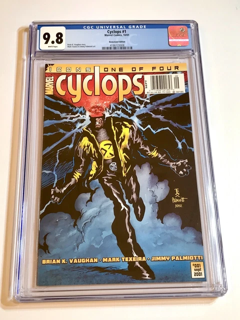 2001 Marvel Cyclops Icons #1 Rare Newsstand Variant Low Census Pop Cgc 9.8 Wp