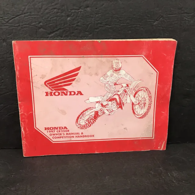 1997 Genuine Honda CR250R Owners Manual & Competition Hand Book OEM 97 CR 250 R