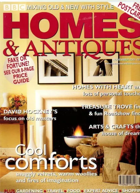 HOMES AND ANTIQUES MAGAZINE - November 2001