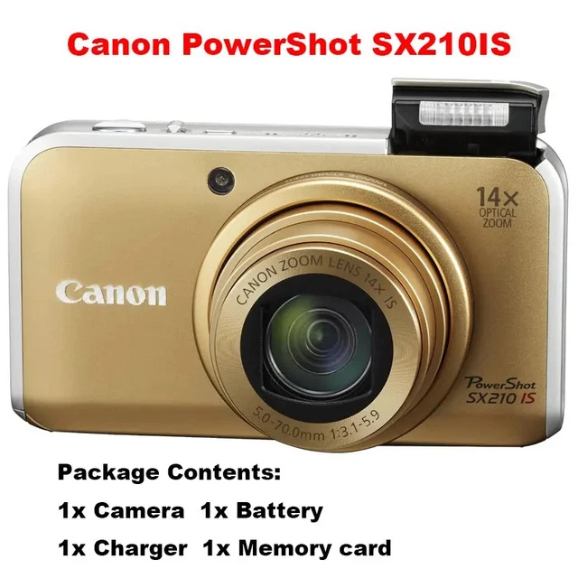 PowerShot SX210 IS ゴールド Canon PowerShot SX210 IS (Gold) - CNET