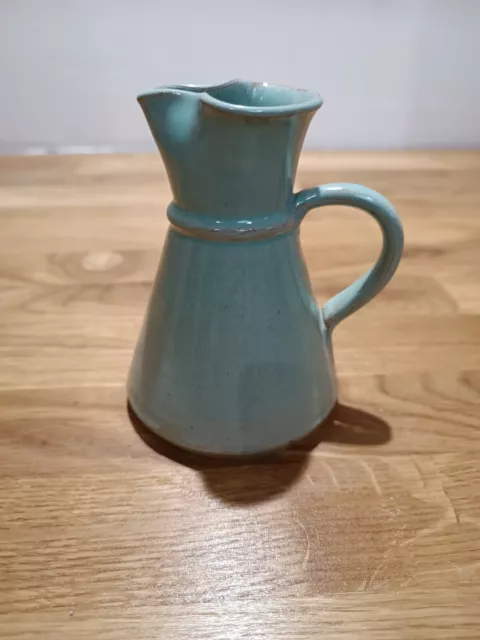 Duck Egg Blue Prinknash Cream Jug